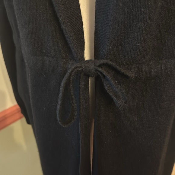 SKULL CASHMERE EASTON WOMENS OPEN FRONT BLACK HOODED CARDIGAN.   NWOT
Size M - Picture 8 of 11